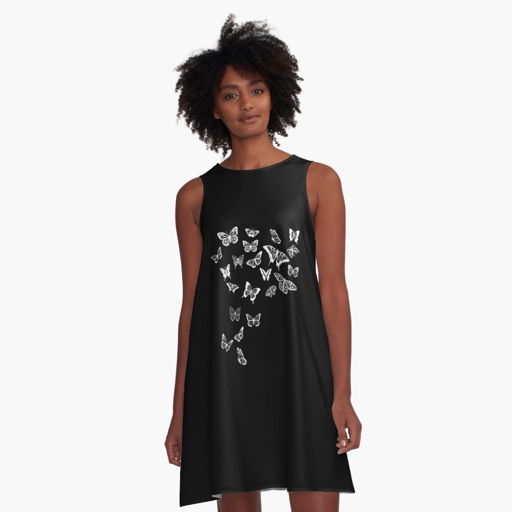Shiny sparkly butterfly dress-NWT